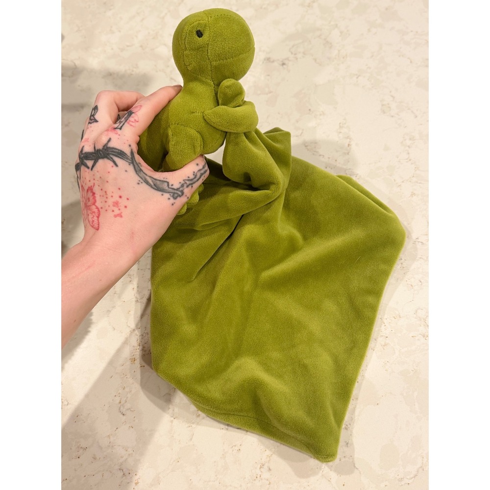 Apricot‎ Lamb Green Dinosaur Lovey T-Rex Plush Baby Security Blanket Snuggler